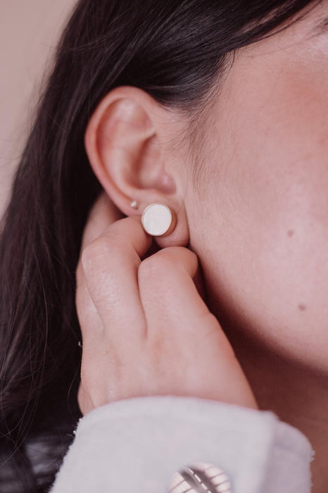 Aretes Pequeños Aperlados