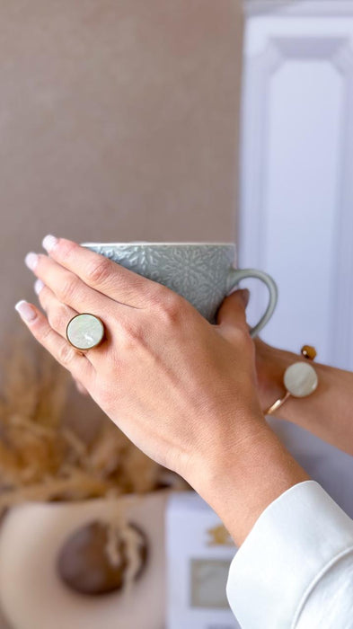 Anillo Grande Aperlado