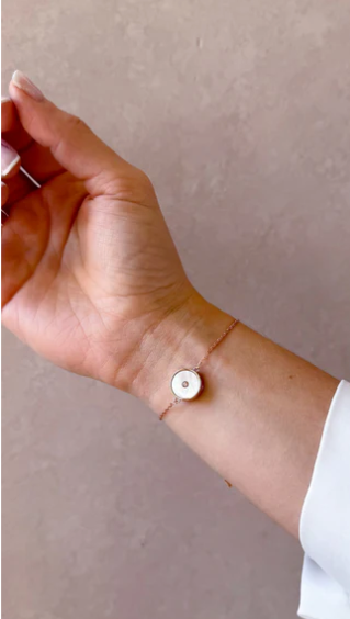 Pulsera aperlado con punto